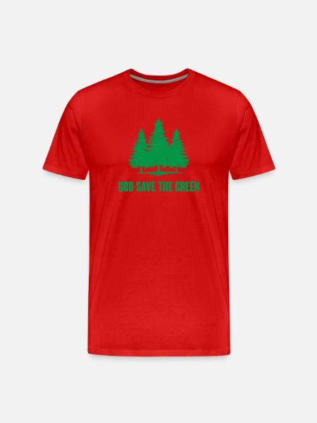 God Save The Green - Men's Premium Organic T-Shirt - red