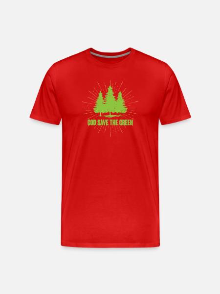 God Save The Green - Men's Premium Organic T-Shirt - red