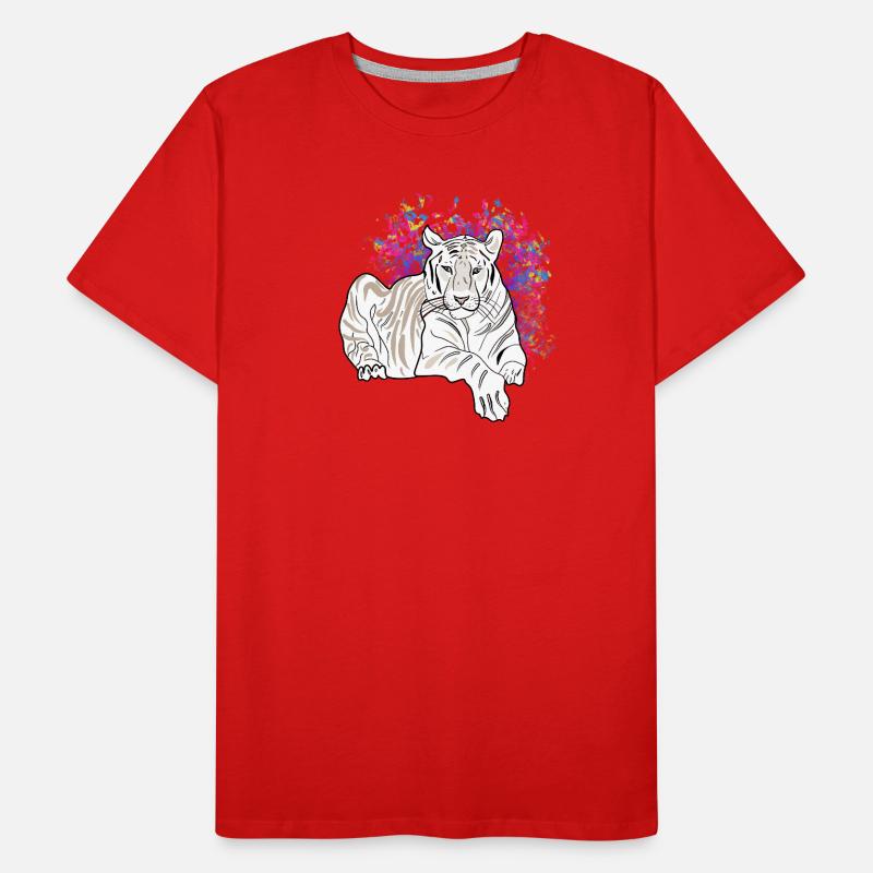 TIGRE COUCHÉ T-shirt bio Premium Homme