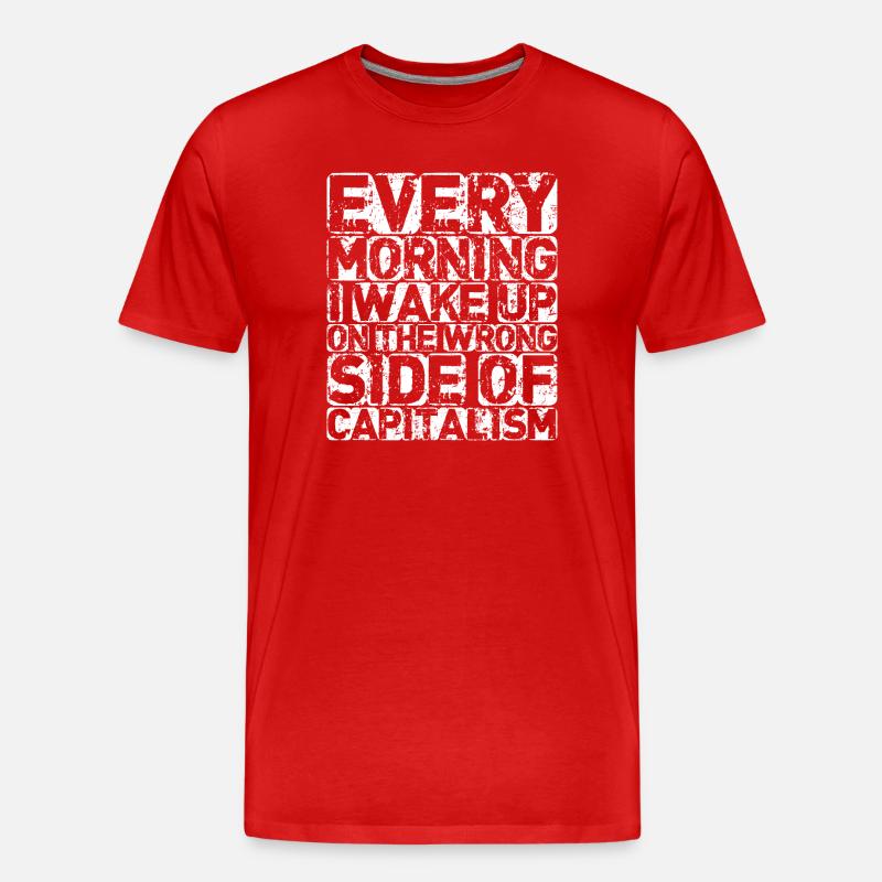 The Wrong Side (sombre) - T-shirt bio Premium Homme - rouge