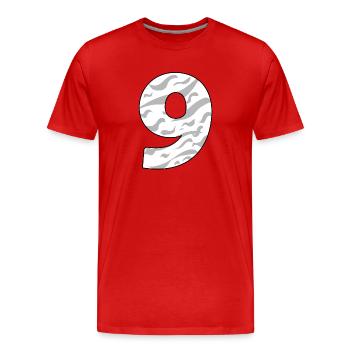 NEUF - 9 - T-shirt bio Premium Homme - rouge - Devant - Damien (186cm)