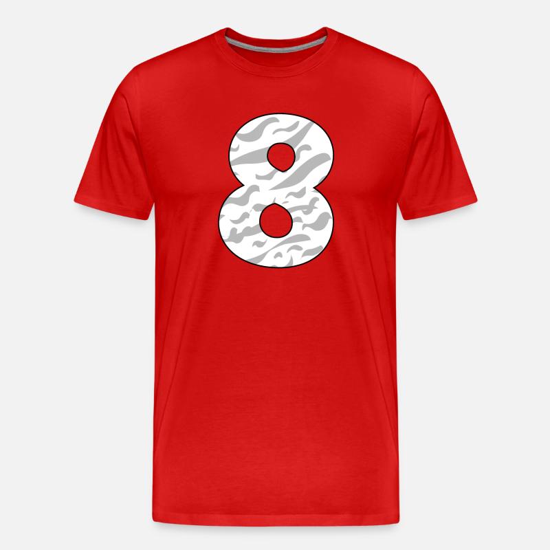 8 - Männer Premium Bio T-Shirt - Rot