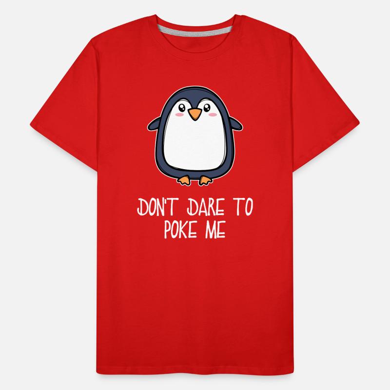 Antarctique Animal Mignon Pingouin Seabird Déclaration T-shirt bio Premium Homme
