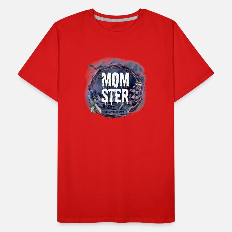 Halloween Hexe Männer Premium Bio T-Shirt
