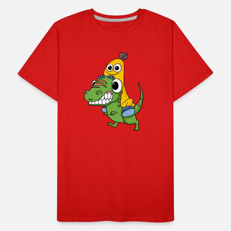 Dinosaurs and bananas Men's Premium Organic T-Shirt