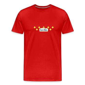 Fais pas chier - T-shirt bio Premium Homme - rouge - Devant - Damien (186cm)