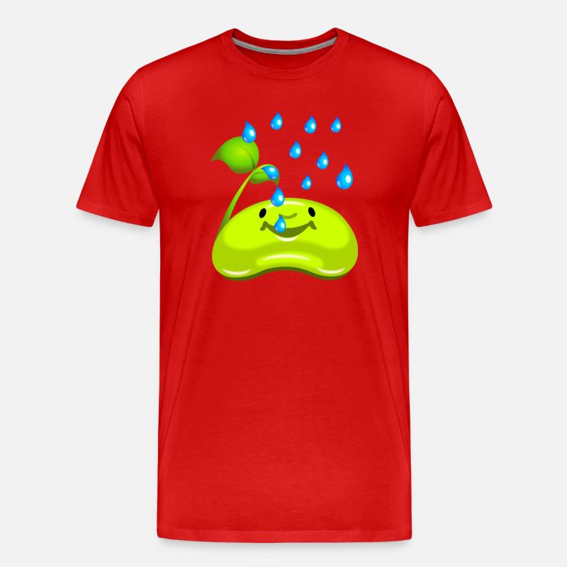 Hobbygärtner kleiner Sämling - Männer Premium Bio T-Shirt - Rot