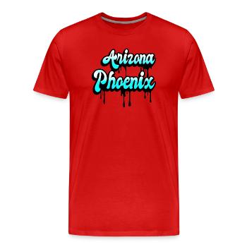 Design Phoenix Arizona - T-shirt bio Premium Homme - rouge - Devant - Damien (186cm)
