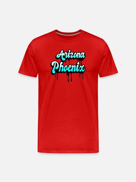 Phoenix Arizona Design - Men's Premium Organic T-Shirt - red