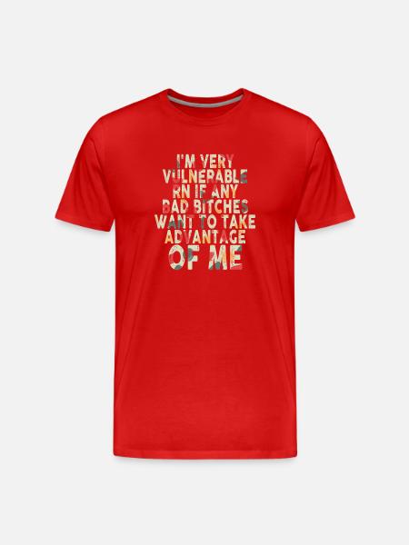 I'm Very Vulnerable RN - Men's Premium Organic T-Shirt - red
