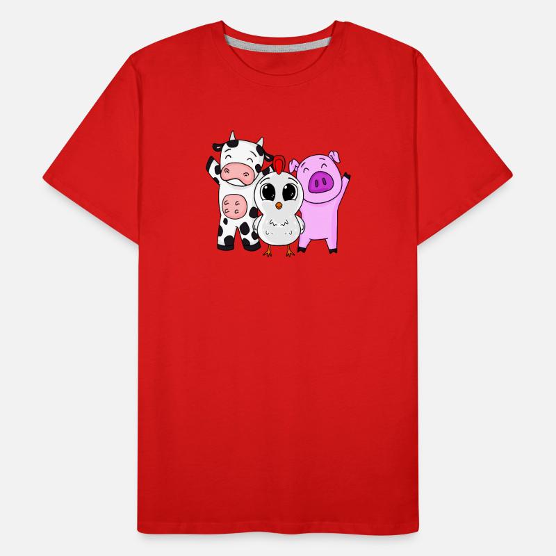 Farm Animals Men's Premium Organic T-Shirt