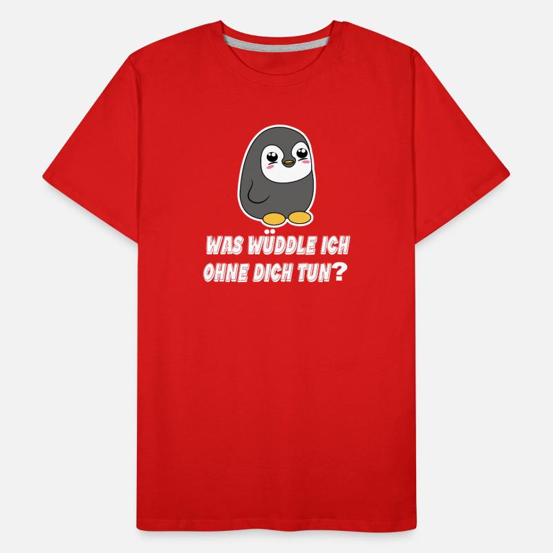 Pinguin Statement Seevogel Tier Arktis Vogel Männer Premium Bio T-Shirt