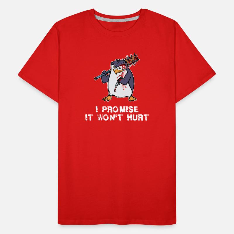 Seevogel Tier Pinguin Zoo Südpol Vogel Statement Männer Premium Bio T-Shirt