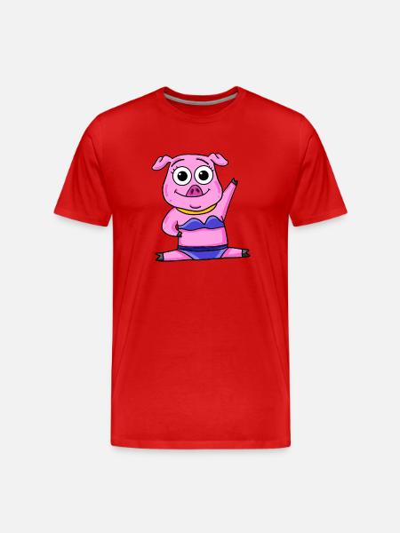 Cochon - T-shirt bio Premium Homme - rouge