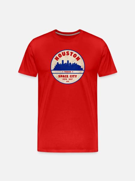 Houston - Men's Premium Organic T-Shirt - red