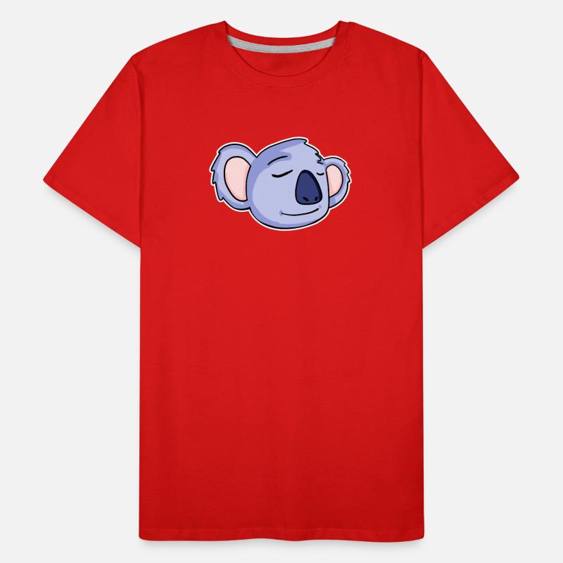 Koala Head Koalas Men's Premium Organic T-Shirt