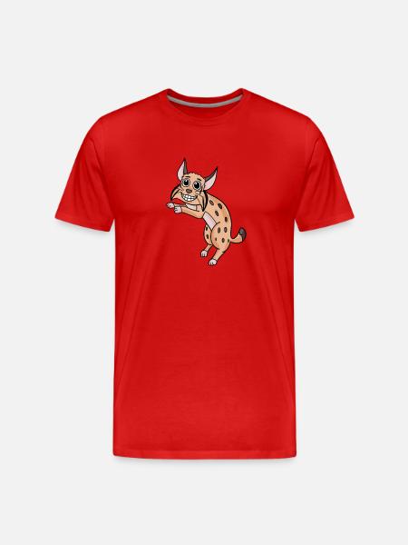 Pardell Lynx Wildcat Iberian Lynx - Men's Premium Organic T-Shirt - red