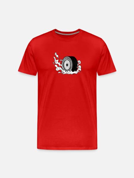 Pneus à la dérive - T-shirt bio Premium Homme - rouge