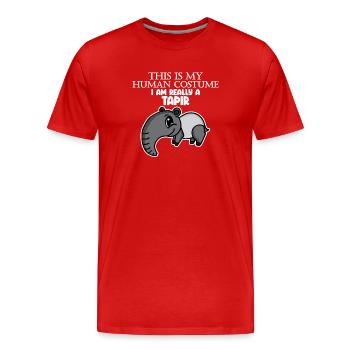 tapire tapire - T-shirt bio Premium Homme - rouge - Devant - Damien (186cm)