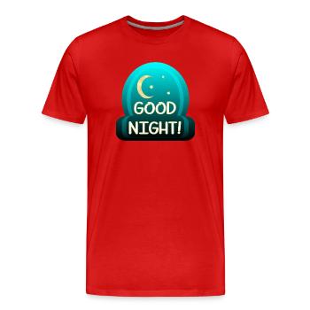 Bonne nuit - Dormir - T-shirt bio Premium Homme - rouge - Devant - Damien (186cm)