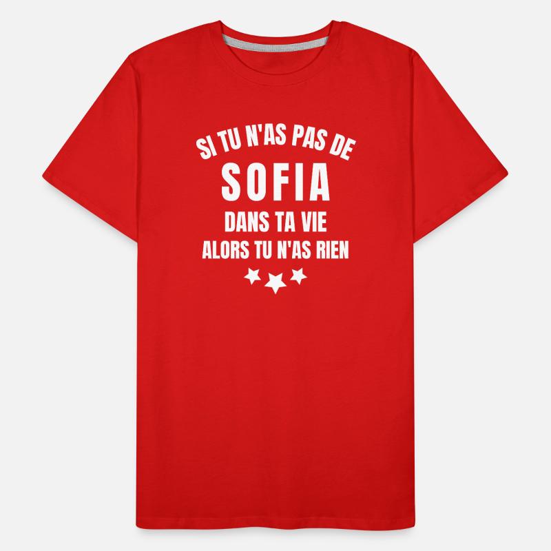 Sofia, prénom Sofia, anniversaire Sofia T-shirt bio Premium Homme
