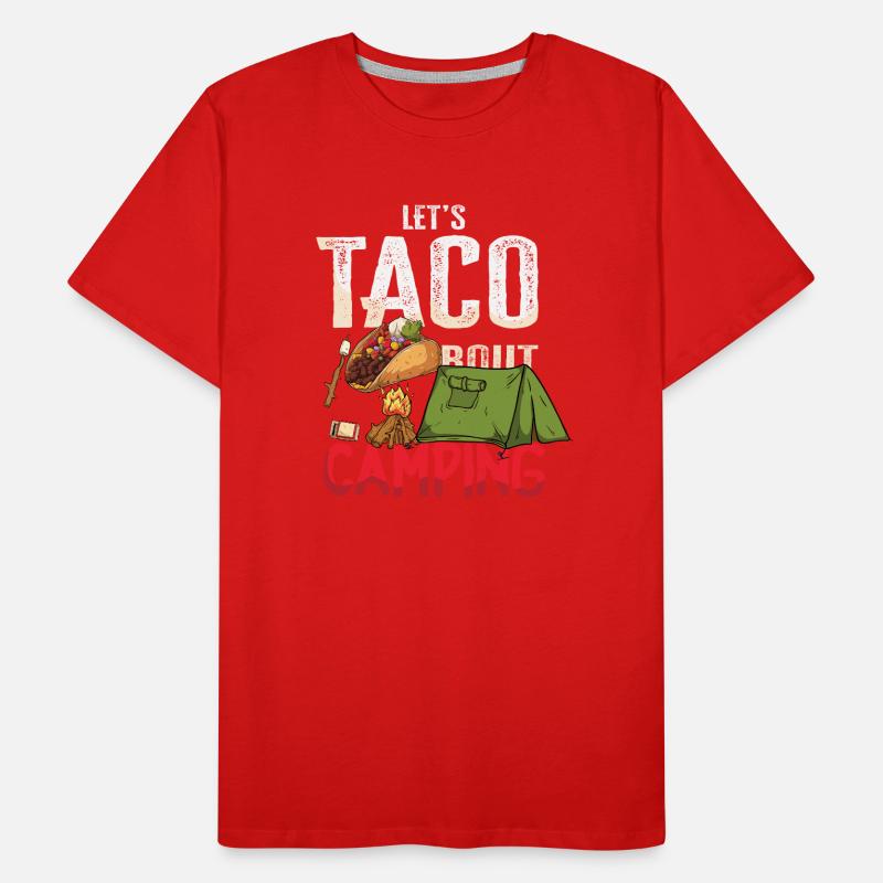 Tacos about Camping Funny glamping Men's Premium Organic T-Shirt