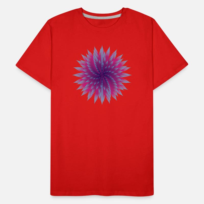 Vektor Blume Männer Premium Bio T-Shirt
