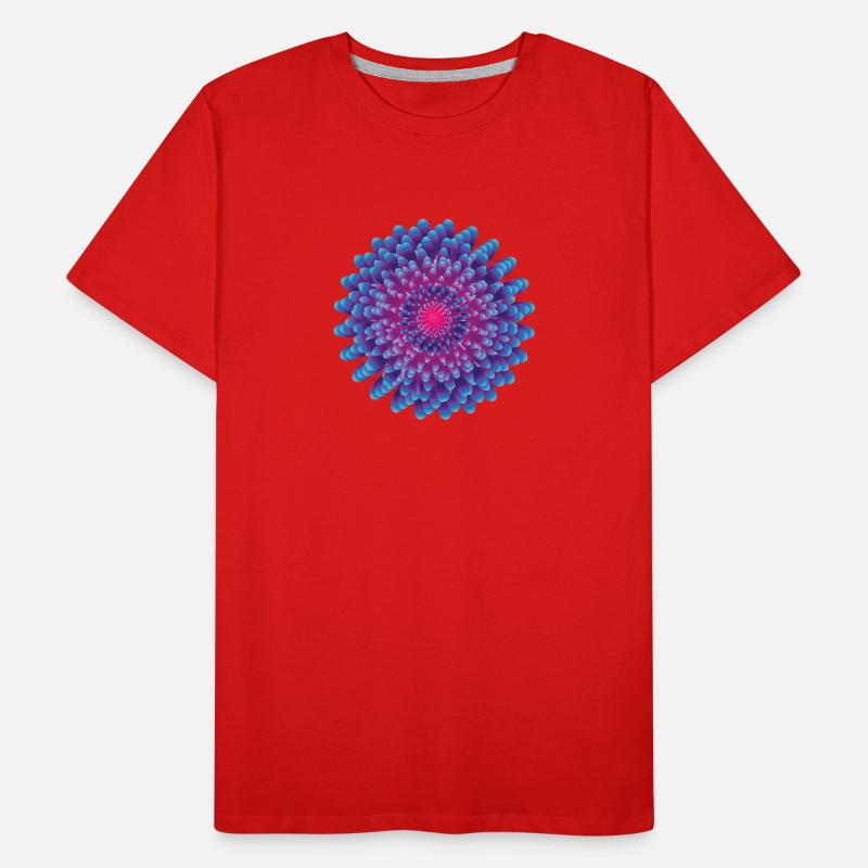 Vektor Blume Männer Premium Bio T-Shirt