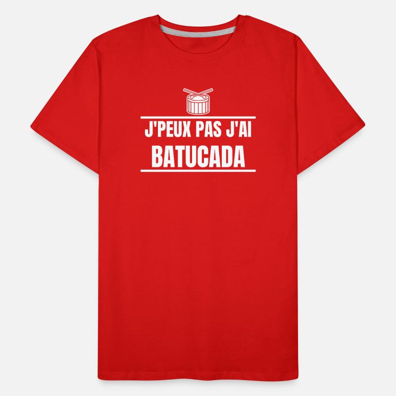 batucada, samba, carnaval de rio, percussion T-shirt bio Premium Homme