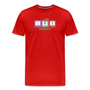 Sleeping Sloth Animal Statement Mammal - Men's Premium Organic T-Shirt - red - Front - Damien (186cm)
