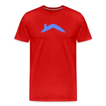 House Roof - Men's Premium Organic T-Shirt - red - Front - Damien (186cm)