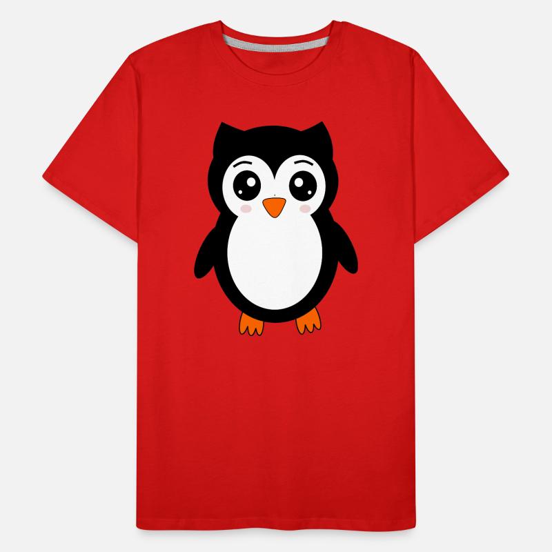 Eule schwarz Vogel Vögelchen Tiere Geschenk Männer Premium Bio T-Shirt