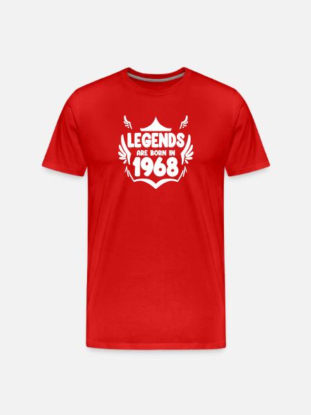 1968 - Born 1968 - Men's Premium Organic T-Shirt - red