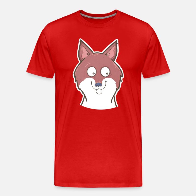 Fuchs - Männer Premium Bio T-Shirt - Rot