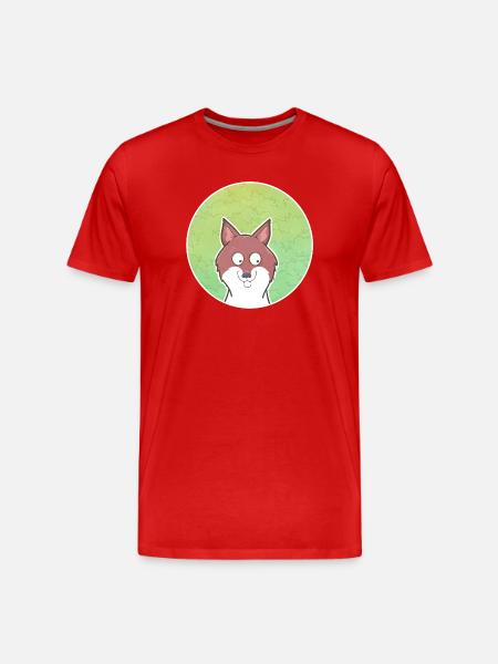 Fuchs - Männer Premium Bio T-Shirt - Rot