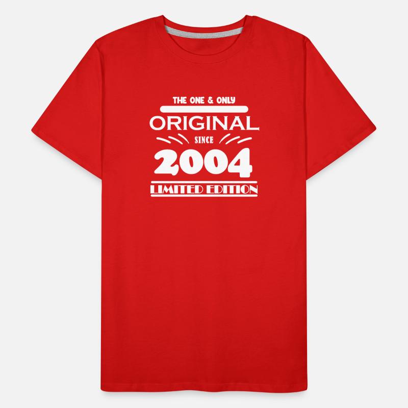 2004 - Né 2004 - Année de naissance 2004 T-shirt bio Premium Homme