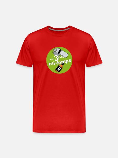 3 ème mi-temps - T-shirt bio Premium Homme - rouge