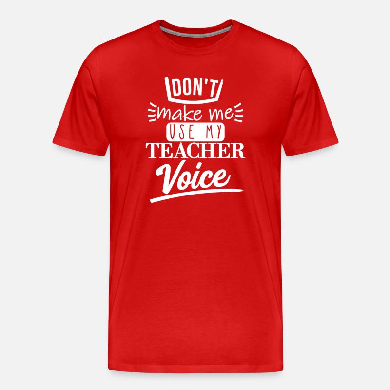 Ne me faites pas l’utiliser (blanc) - T-shirt bio Premium Homme - rouge