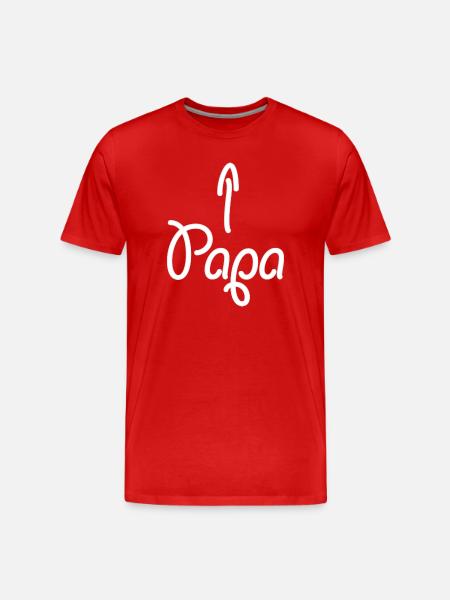 Dad (arrow) - Men's Premium Organic T-Shirt - red