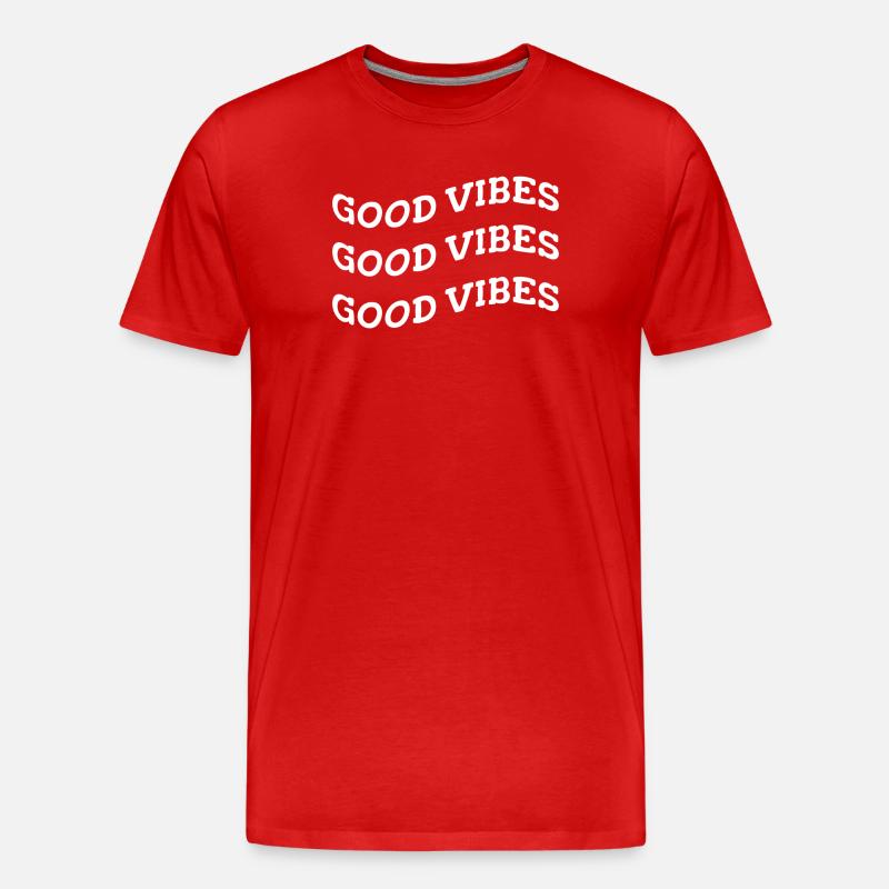 gute Stimmung - Männer Premium Bio T-Shirt - Rot