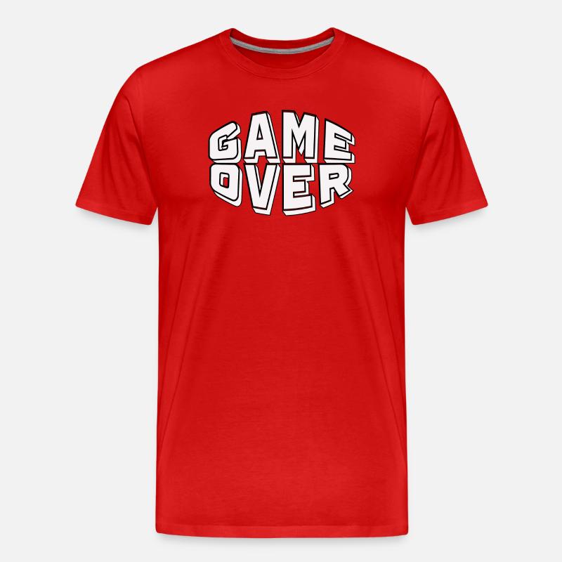Spielende - Männer Premium Bio T-Shirt - Rot