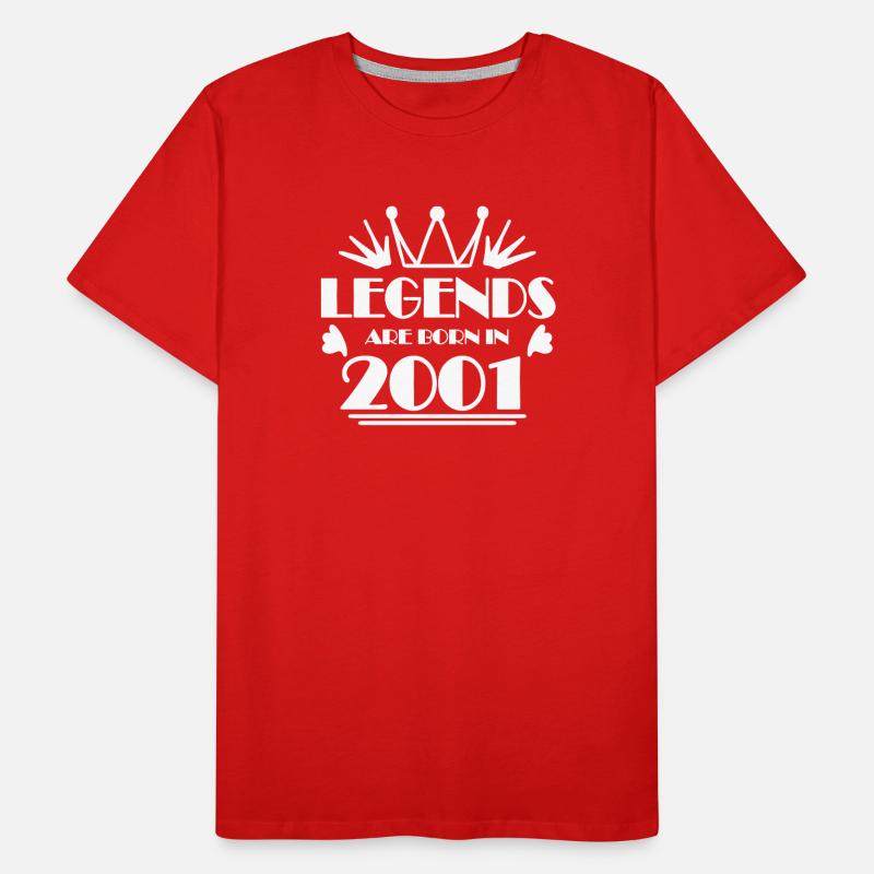 2001 - Né en 2001 T-shirt bio Premium Homme
