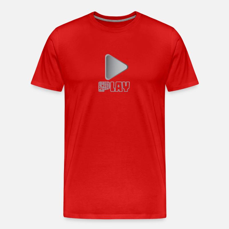 Spielen - Männer Premium Bio T-Shirt - Rot