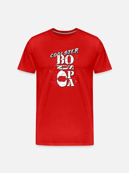 Opa - Männer Premium Bio T-Shirt - Rot