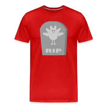 Alternative gothique mort Noël Turquie RIP - T-shirt bio Premium Homme - rouge - Devant - Damien (186cm)