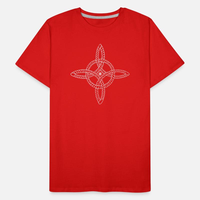 Witch's knot with star Men's Premium Organic T-Shirt