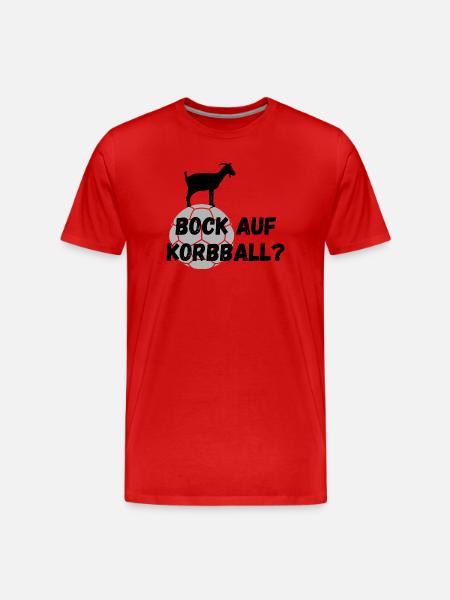 Bock auf Korbball - Männer Premium Bio T-Shirt - Rot