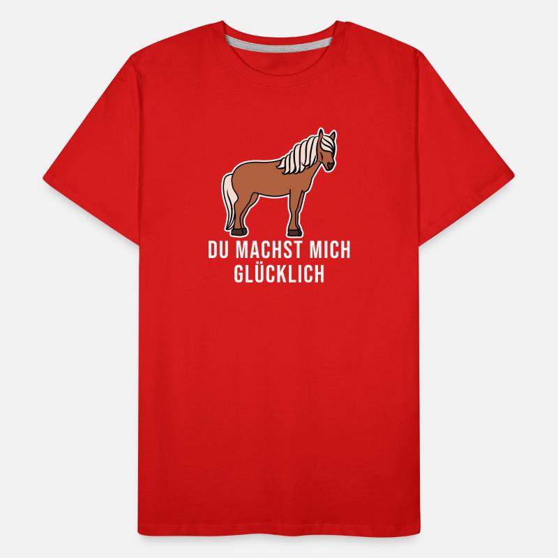 Pferde Cool Statement Pferdenarr Isländer Männer Premium Bio T-Shirt