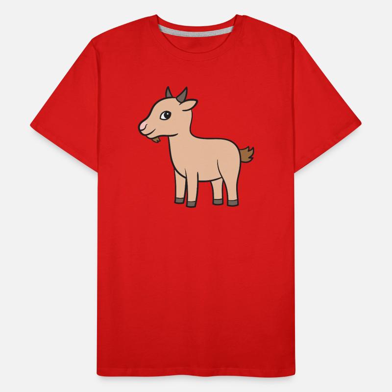 Ziege Ziegen Geiss Männer Premium Bio T-Shirt