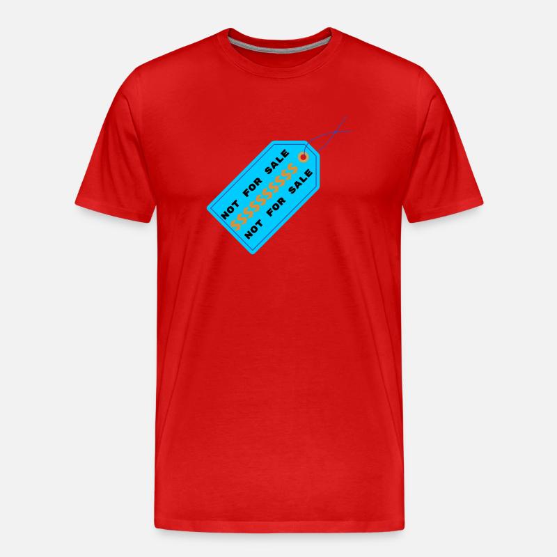 Nicht Zum Verkauf Preisschild - Männer Premium Bio T-Shirt - Rot